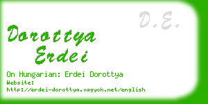 dorottya erdei business card